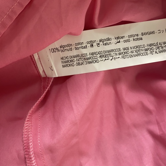 🔥🔥🔥NEW Zara Pink Waisted Cotton Dress - Picture 15 of 15
